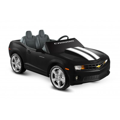 Kid Motorz Chevrolet Camaro 12-Volt Battery-Operated Ride-On, Red with Racing Stripes   551869018